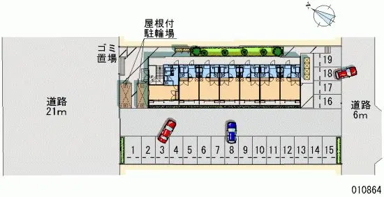 ★手数料０円★市原市東国分寺台２丁目　月極駐車場（LP）